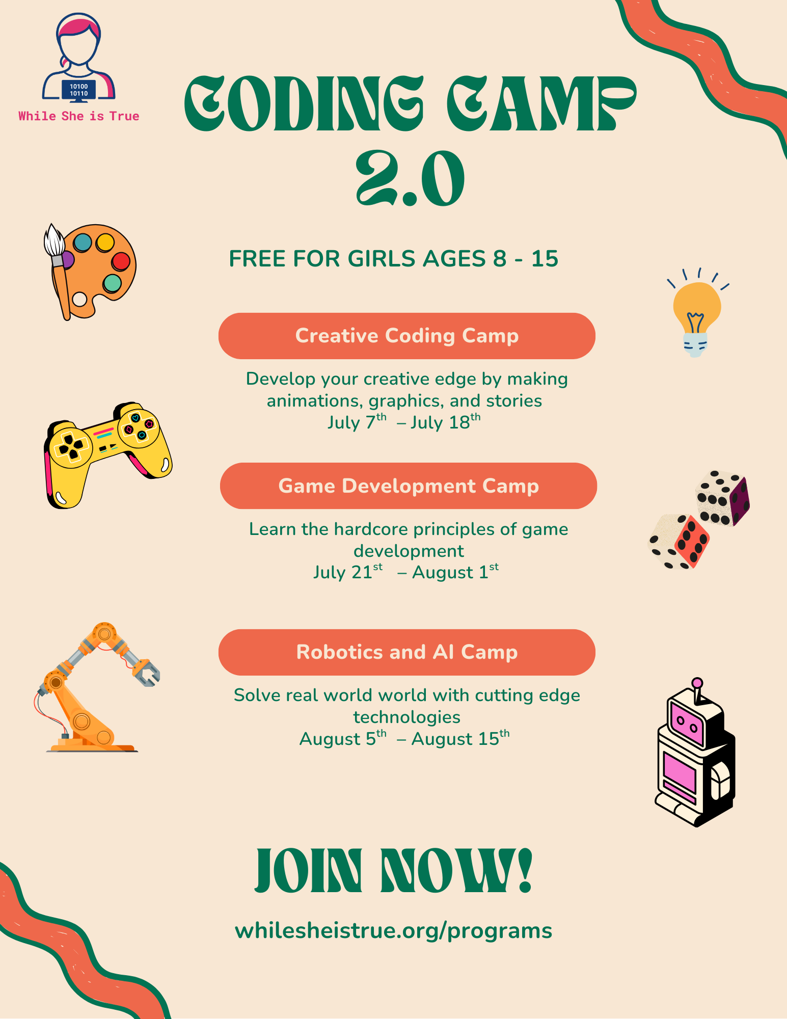 Coding camp for young girls
